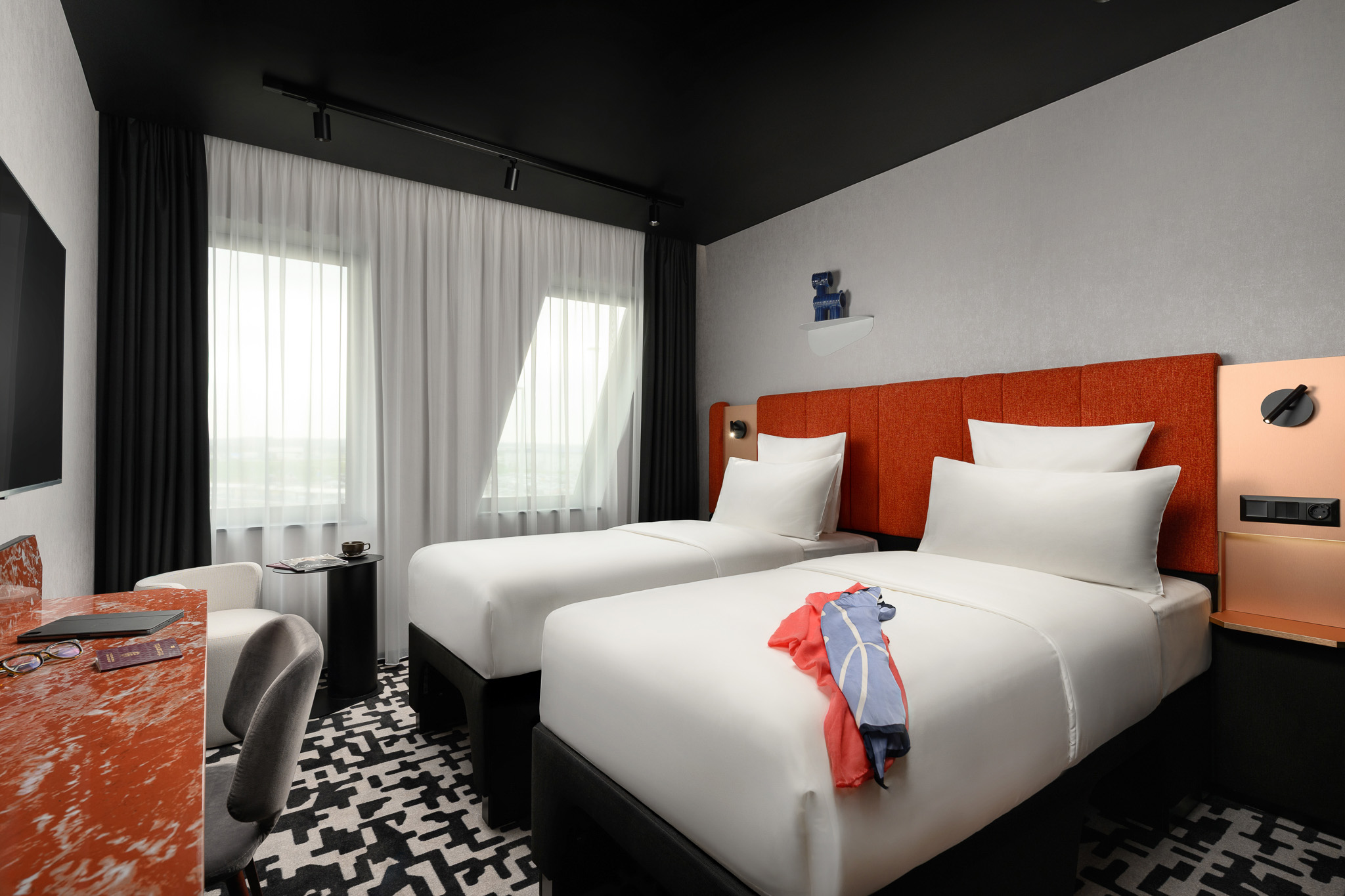 Tribe Budapest Airport Hotel enteriőrfotózás szállodafotózás ételfotózás